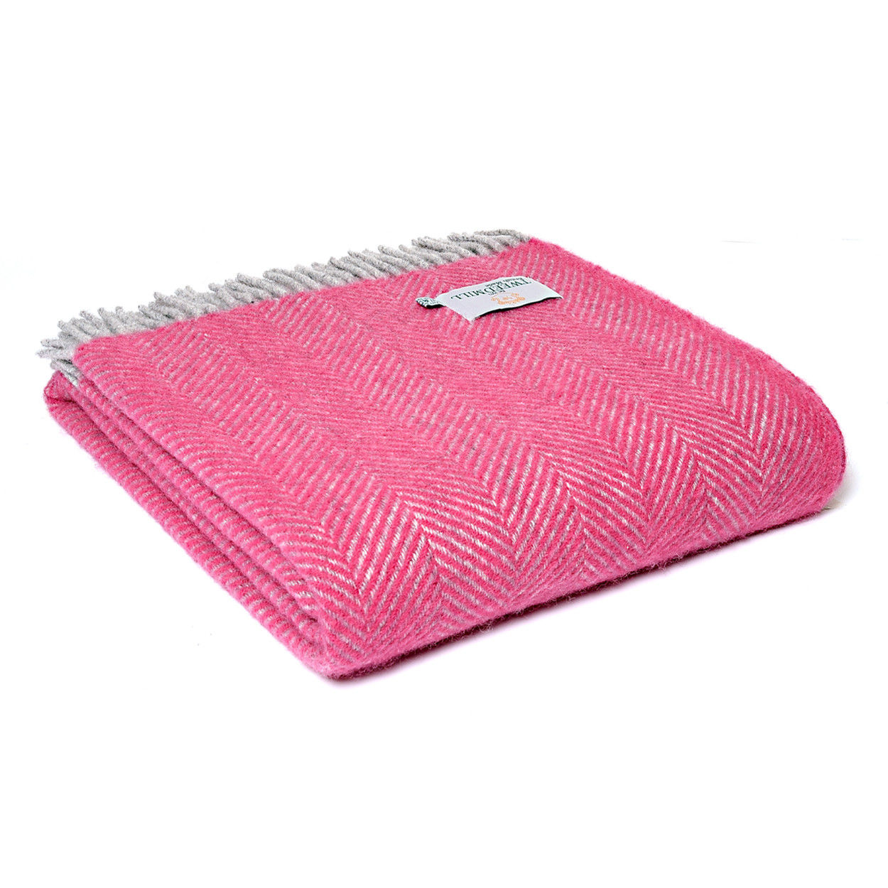 Plaid lifestyle herringbone pink/silver