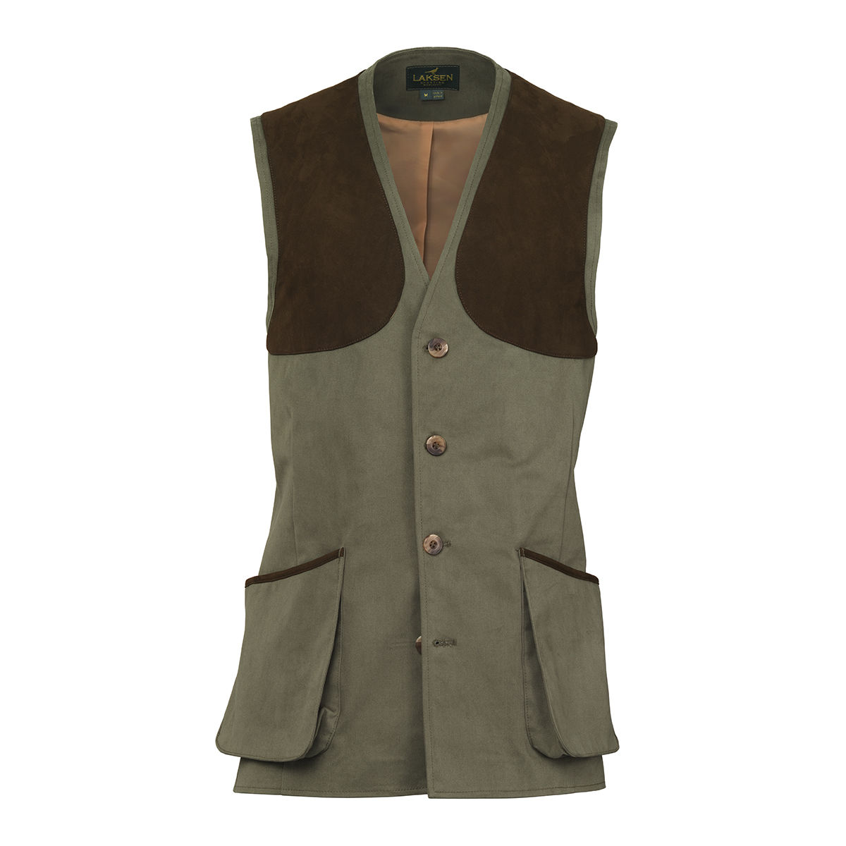Lumley Leigh olive waistcoat