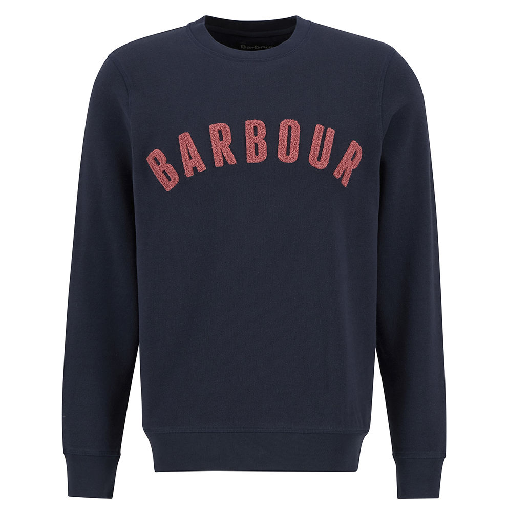 Crew neck sweatshirt navy pink