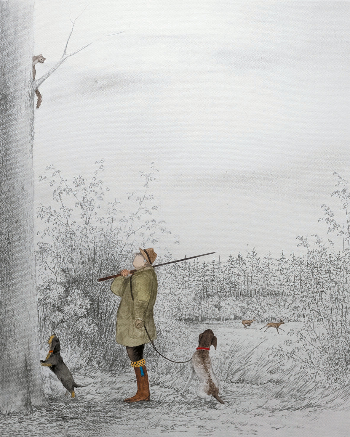 "Baying at the marten" prints