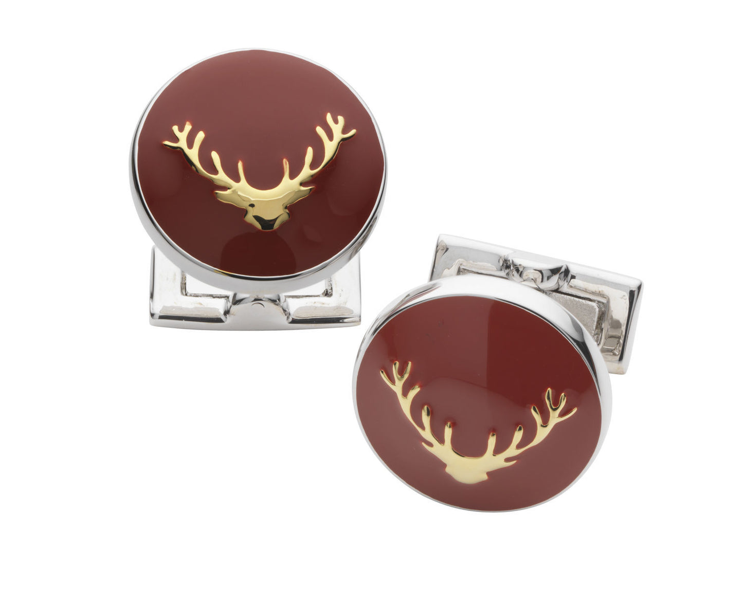 Boutons de manchette CERF orange