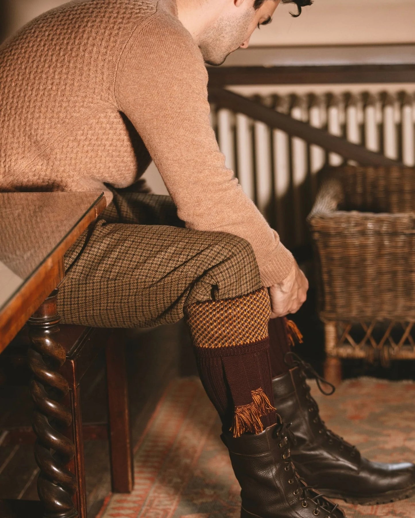 TAYSIDE socks walnut