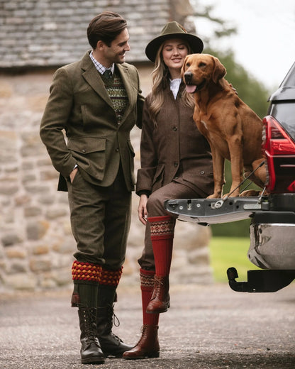 ANGUS spruce socks + garters