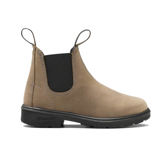 Kids' Nubuck Chelsea Boots - #2593 Mushroom - Blundstone