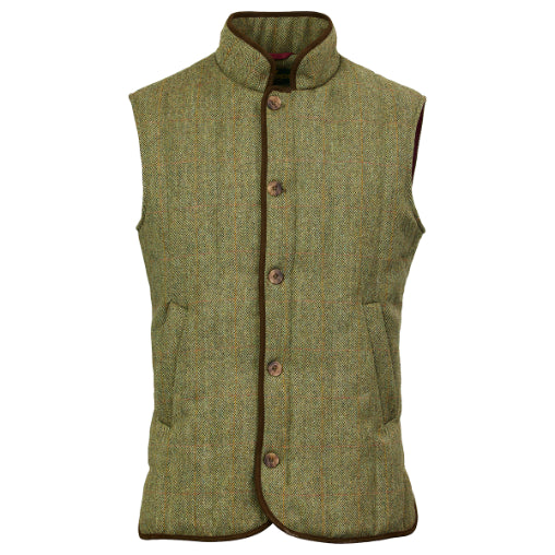 gilet matelassé en tweed berleigh homme laksen