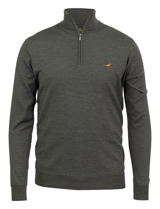 Pull mérino norfolk 1/4 ZIP 2026