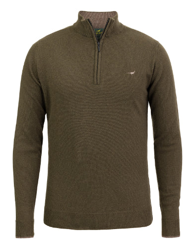 Pull 1/4 de zip en lambswool Brompton - 5 coloris - Laksen