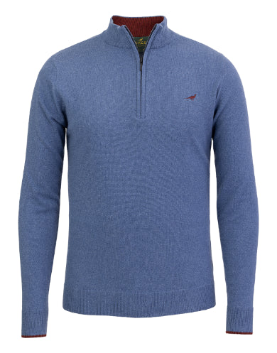 Pull 1/4 de zip en lambswool Brompton - 5 coloris - Laksen