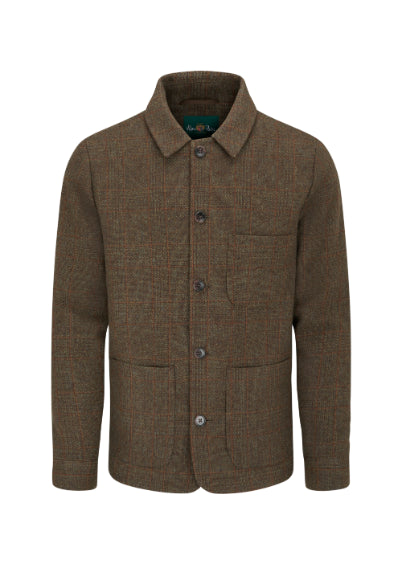 veste chemise en tweed surrey field maple alan paine homme