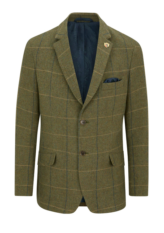 veste en tweed 2 boutons homme lovat blue surrey alan paine