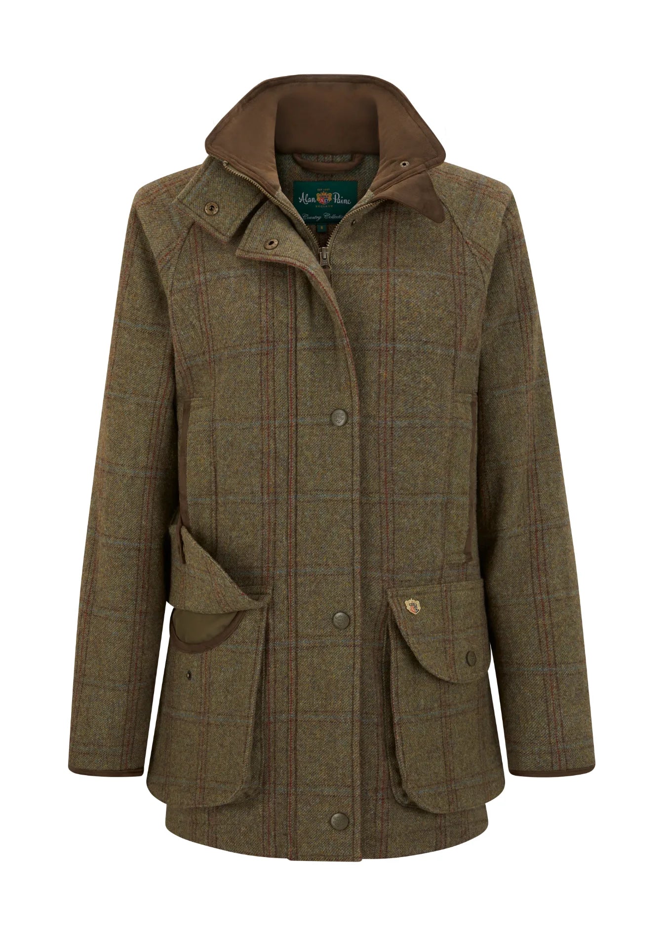 manteau de chasse femme compton en tweed Laurel Alan Paine