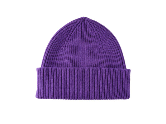 Bonnet en laine et angora mixte Barra Purple haze Mackie