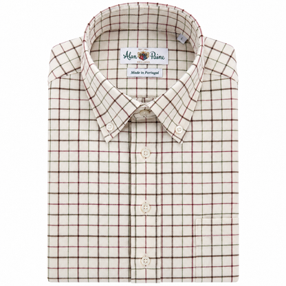 Chemise tattersall en coton Homme Mirfield - A2652B - Alan Paine