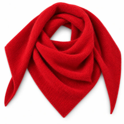 Echarpe triangle avec trou en laine et angora Femme - 4 coloris - Mackie