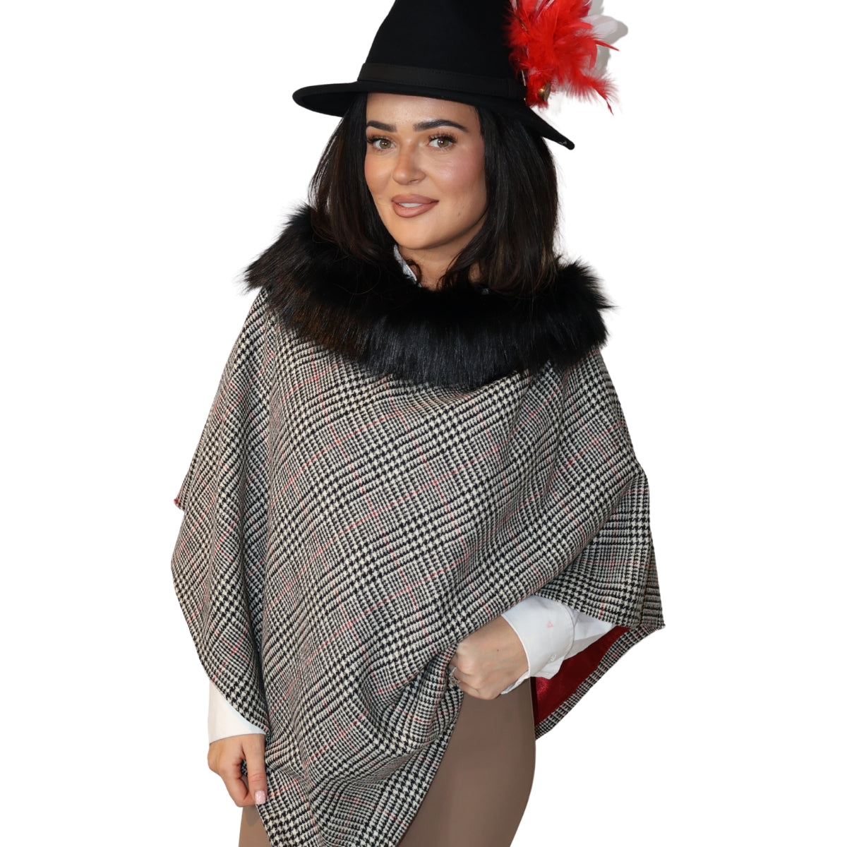 Poncho en tweed Femme - Esther - Grace and Dotty