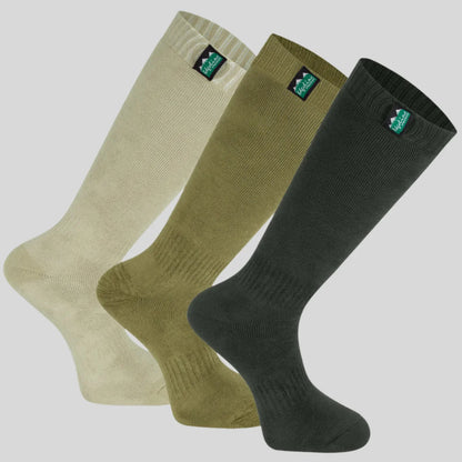 Pack chaussettes hautes mixtes en coton - Olive multi - Ridgeline of New Zealand