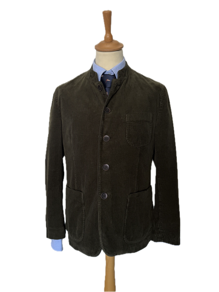 Bolton Austrian jacket in fir green velvet