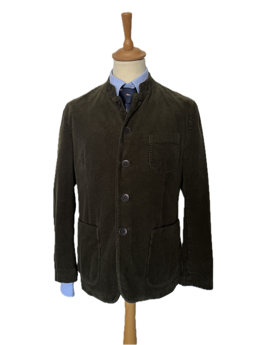 Veste autrichienne Bolton velour olive
