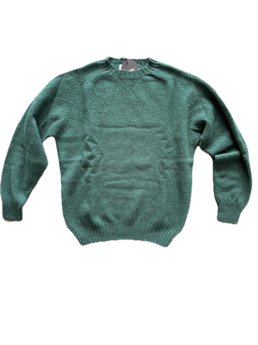 Pull col rond tartan