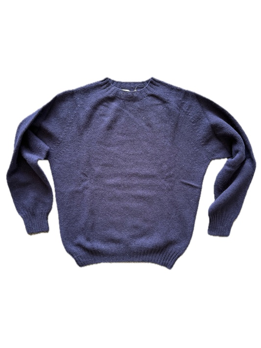 Navy round-neck sweater