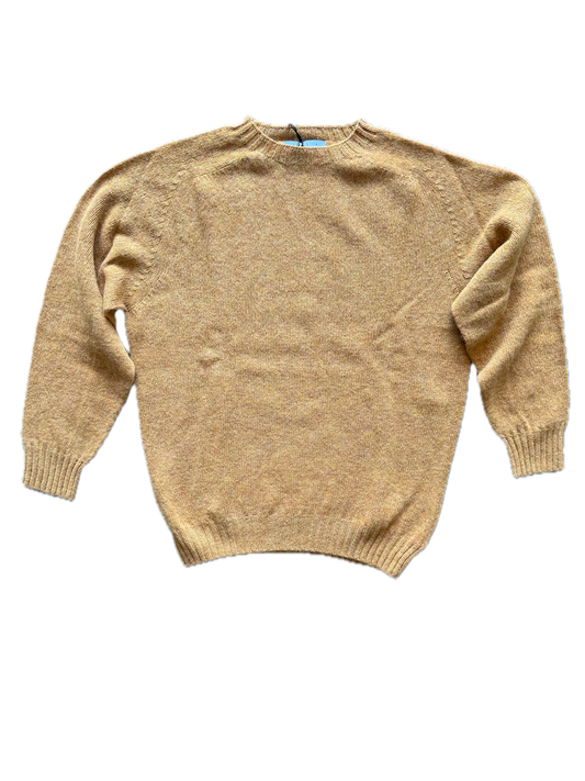 Round neck jumper gold rust