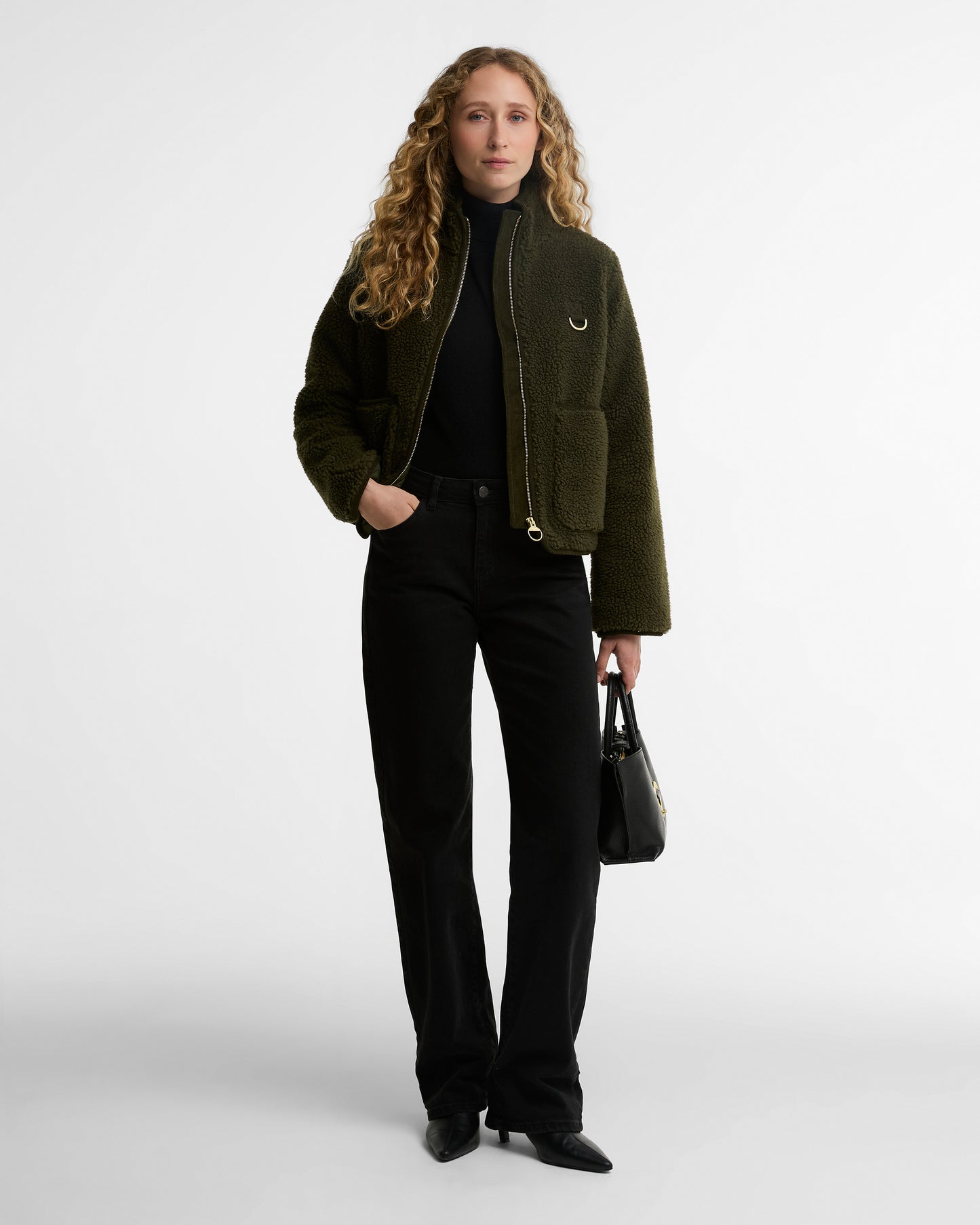 Veste polaire femme Elenora olive