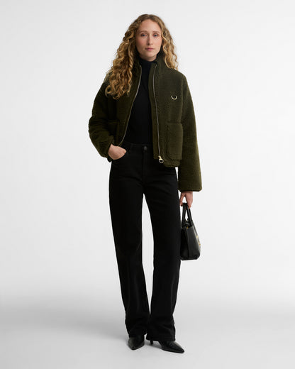 Veste polaire femme Elenora olive