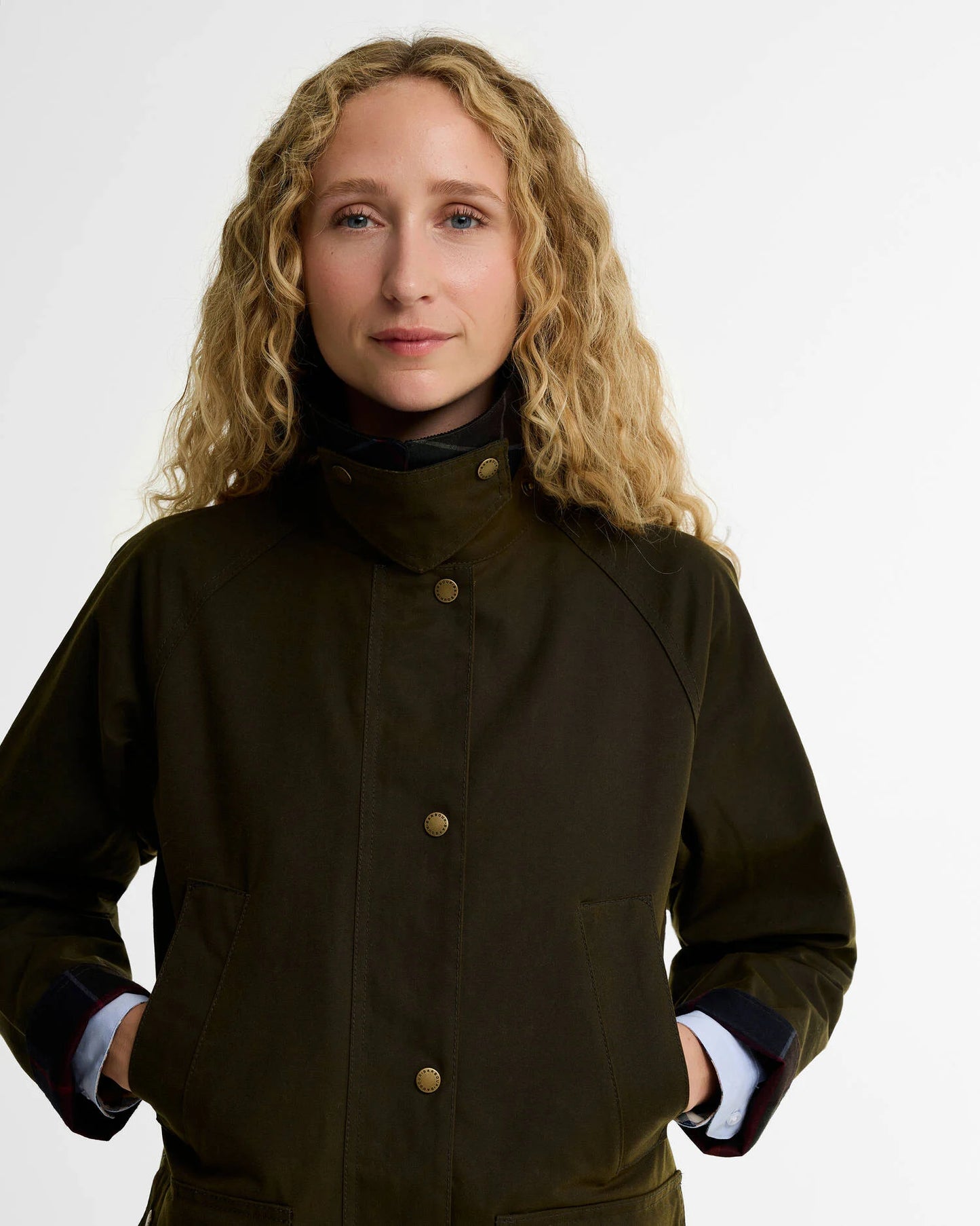 Veste huilée Acorn Femme Olive