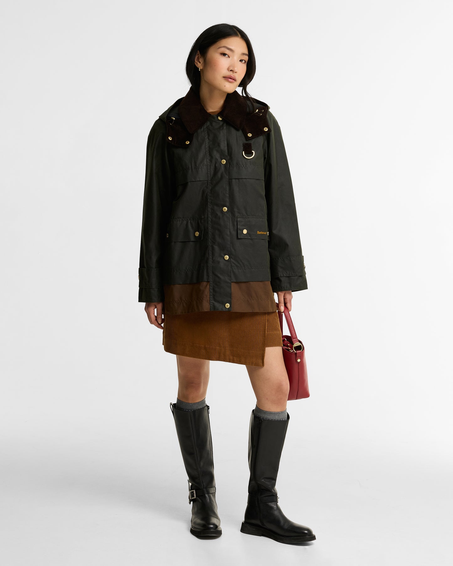 Veste huilée Wrenwood Femme Olive