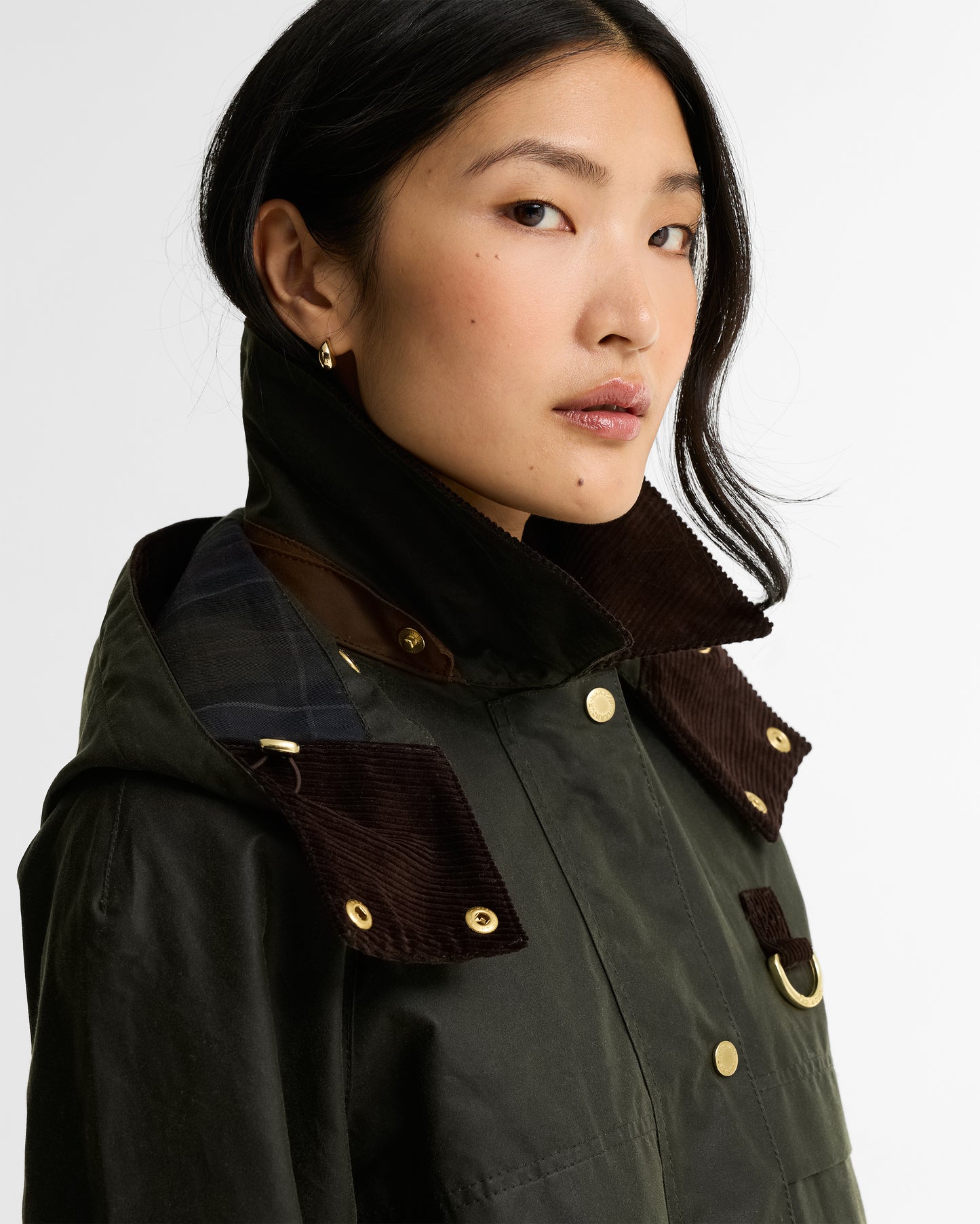 Veste huilée Wrenwood Femme Olive