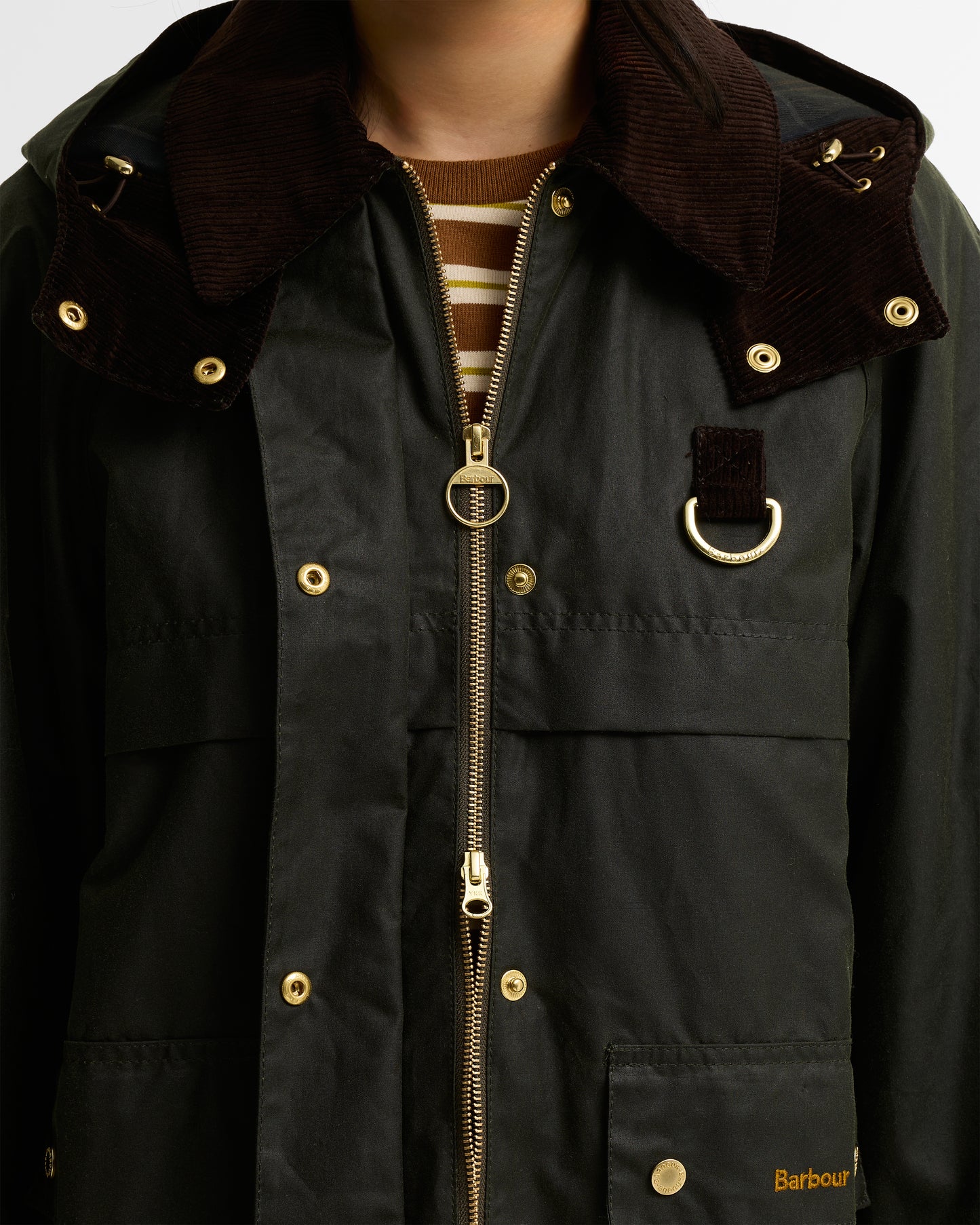 Veste huilée Wrenwood Femme Olive