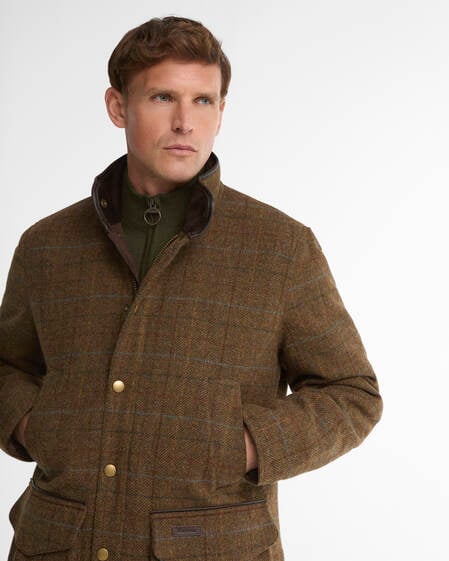 Manteau en tweed Homme Hereford - Moss green - Barbour