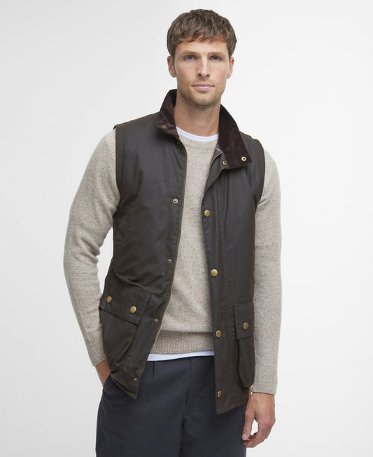 Gilet huilé WESTMORLAND olive