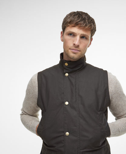 Gilet huilé WESTMORLAND olive