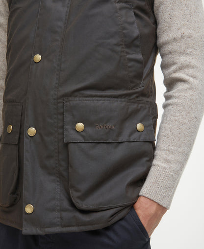 Gilet huilé WESTMORLAND olive