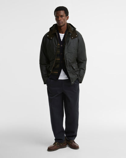 Veste huilée modern calssic Beaufort sage