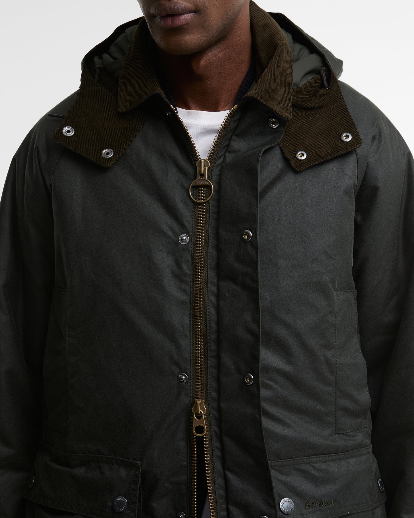 Veste huilée modern calssic Beaufort sage