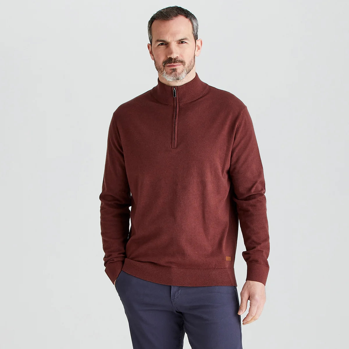 pull hartland 1/4 zip oxblood ridgeline