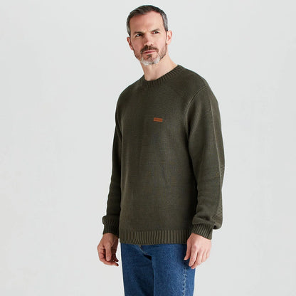 Pull tricot Homme Journeyman - Moss - Ridgeline of New Zealand