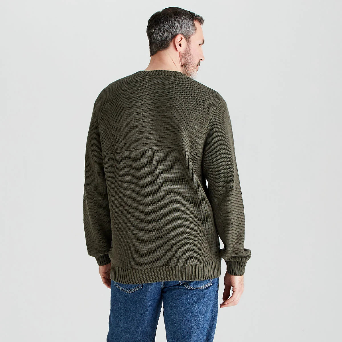 Pull tricot Homme Journeyman - Moss - Ridgeline of New Zealand
