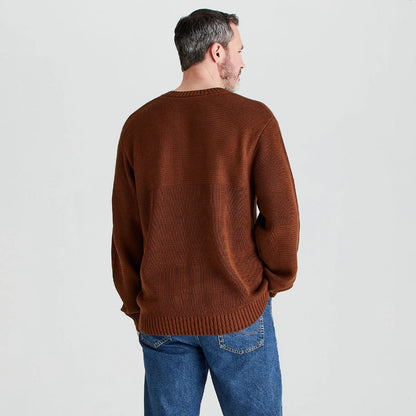 Pull tricot Homme Journeyman - Nutmeg - Ridgeline of New Zealand