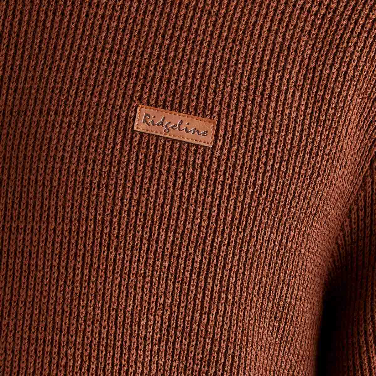 Pull tricot Homme Journeyman - Nutmeg - Ridgeline of New Zealand