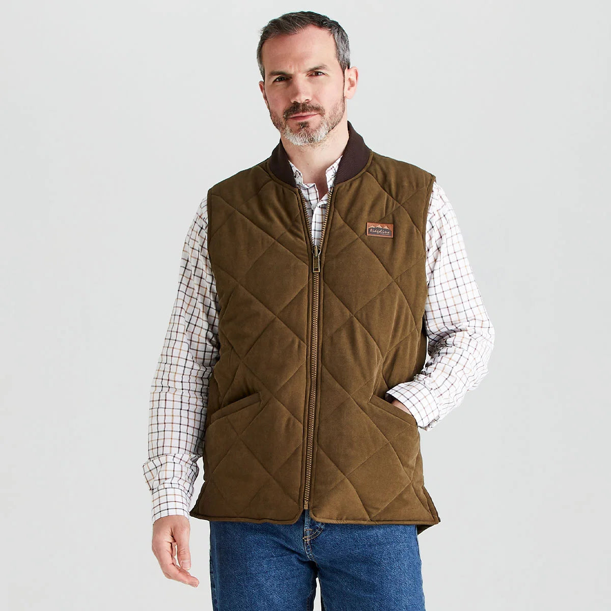 Gilet matelassé Homme Wester Skeld - Moody teak - Ridgeline of New Zealand