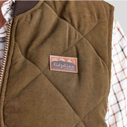Gilet matelassé Homme Wester Skeld - Moody teak - Ridgeline of New Zealand