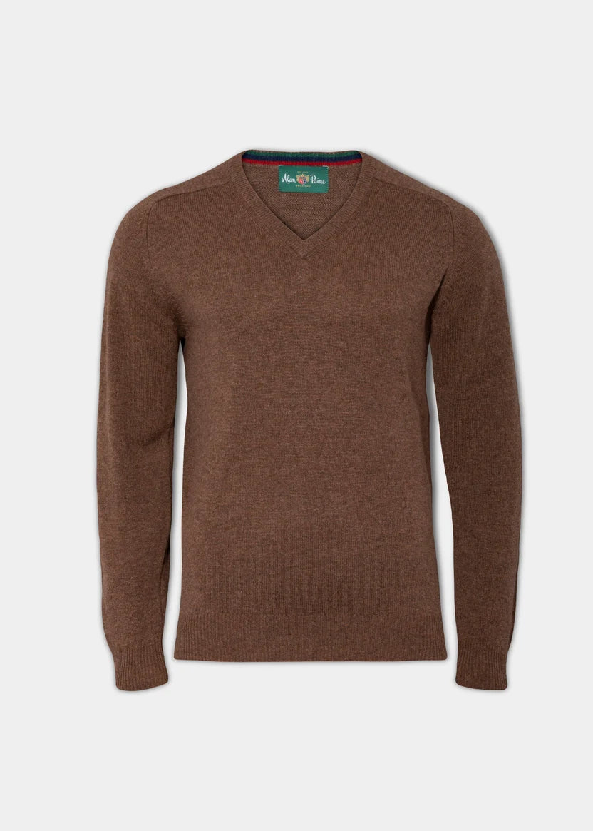 Pull col V en lambswool Homme Streetly - 3 coloris - Alan Paine