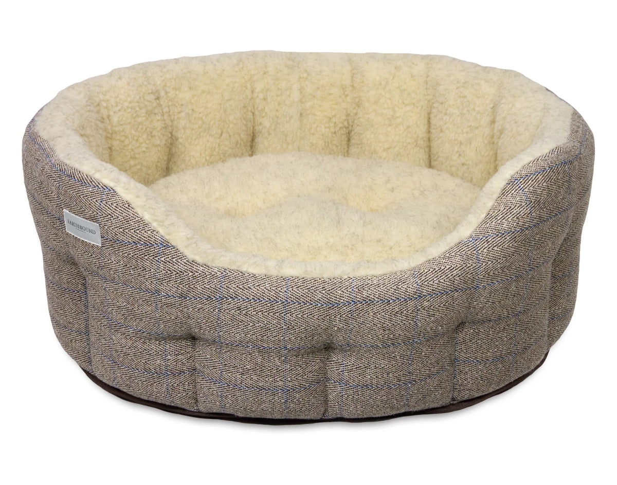 Tweed-Hundebetten in Kieferngrün