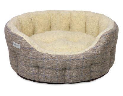 Tweed-Hundebetten in Kieferngrün