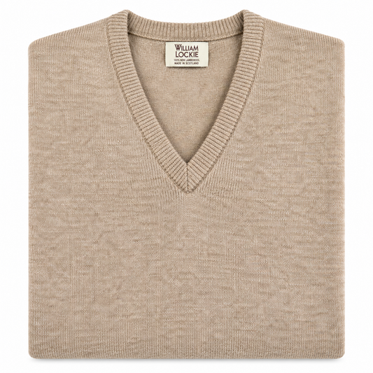 Pull en lambswool col V Homme - Colt - William Lockie