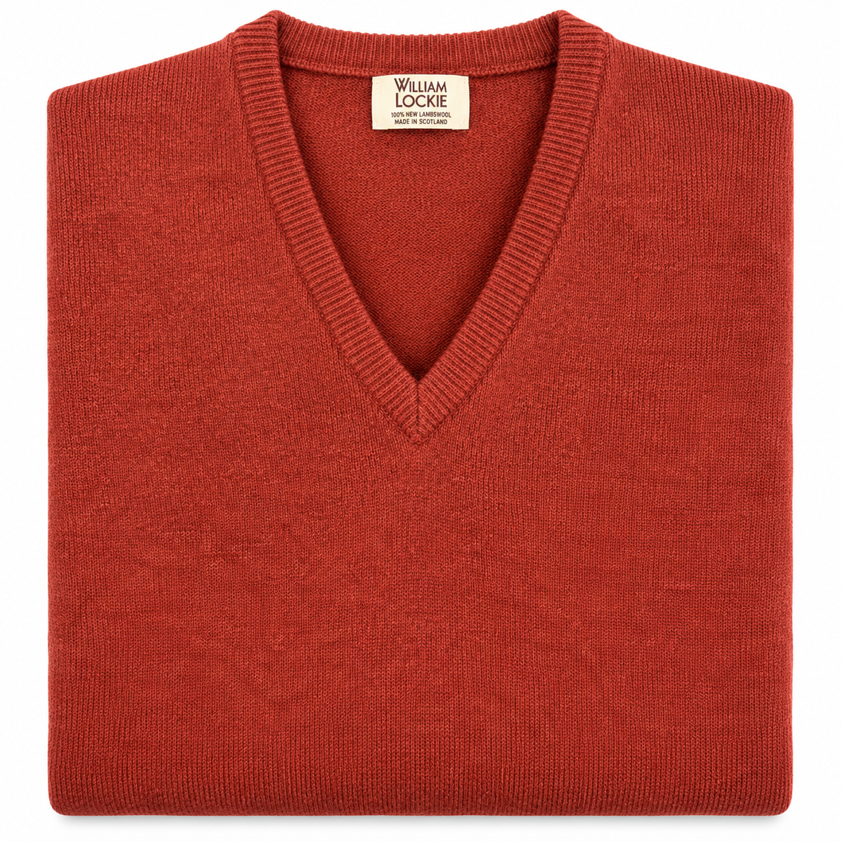 Pull en lambswool col V Homme - Sienna - William Lockie
