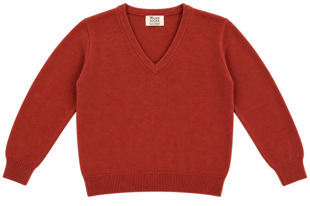 Pull en lambswool col V Homme - Sienna - William Lockie